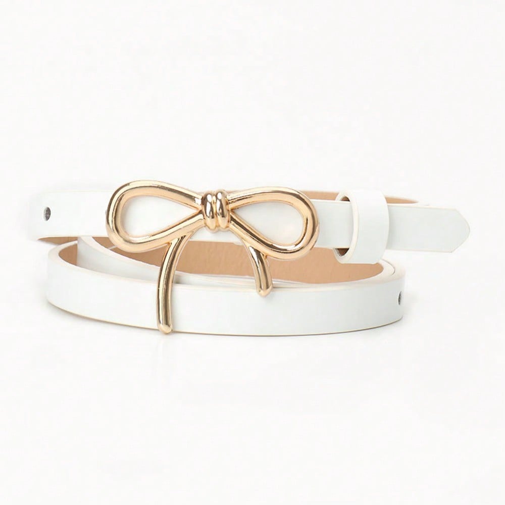 Nieuwe Zoete Strik Damesriem Veelzijdige Jurk Lichte Luxe High-end Decoratieve Riem Dames 103CM