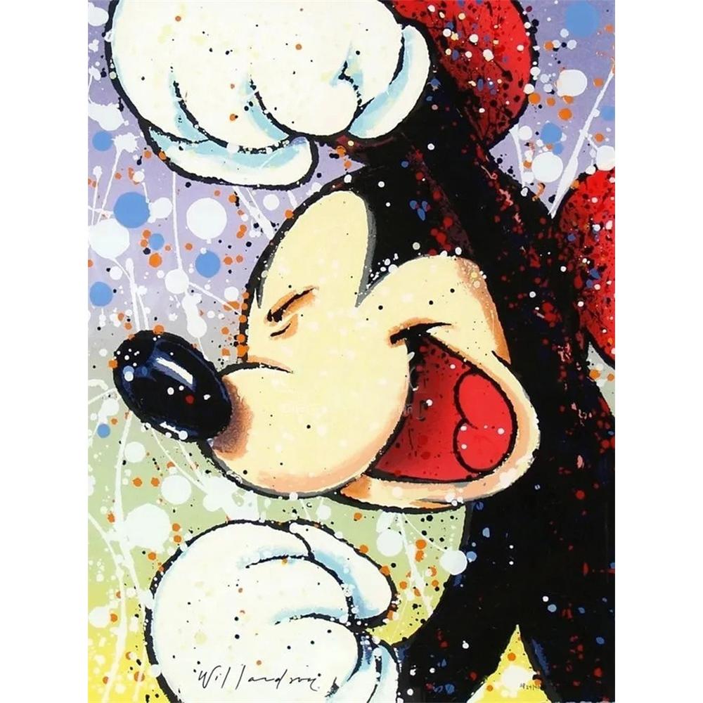 

Disney Diamond Painting Mickey Pop Art Graffiti Illustration 5D Diamond Painting Art Embroidery Cross Stitch Room Decoration Round 20x30cm
