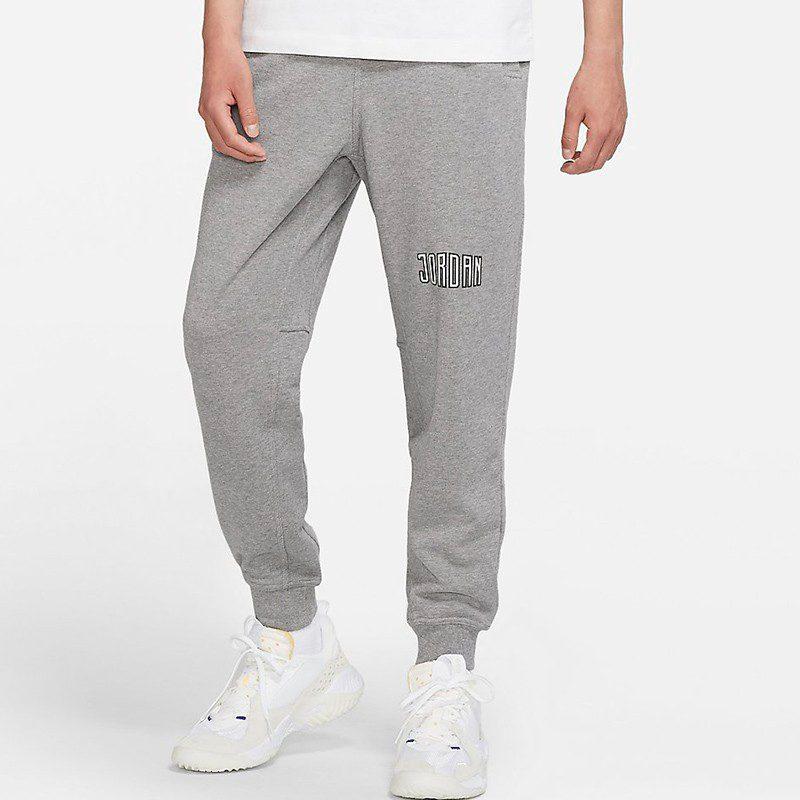 Jordan Knitted Sweatpants Men's Light Gray Moderate Cuffed Pants DM3232-091