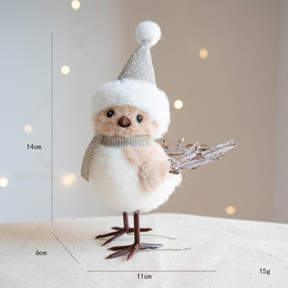 Julpynt Liten Fågel Docka Söt Julgransdekor Trendig Julgranshänge Julpynt