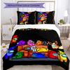 Among Us Set Lenzuola Stampato 3 Pezzi Copripiumino Traspirante Morbido Set Federe Lavabile Decorazione Camera da Letto Regalo per la Casa
