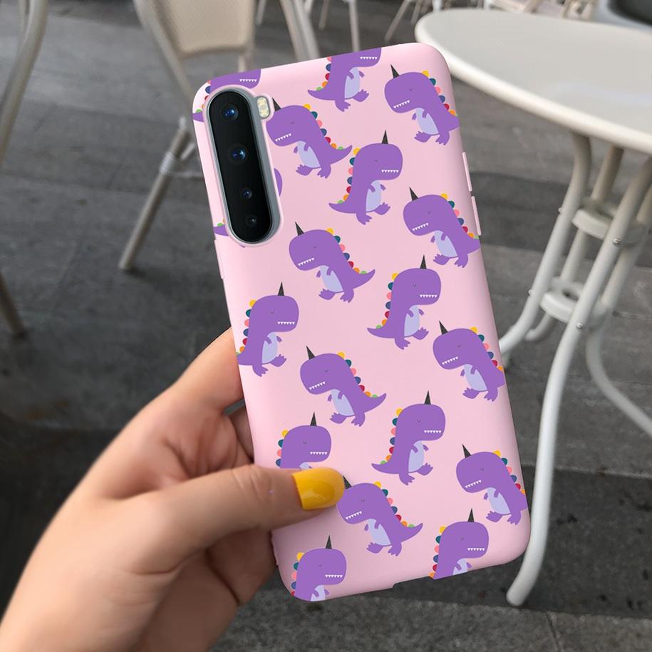 For Phone Case OnePlus Nord Cover Soft Silicone Leopard Flower Butterfly Painted Candy TPU Case For One Plus Nord 1 + Nord Coque