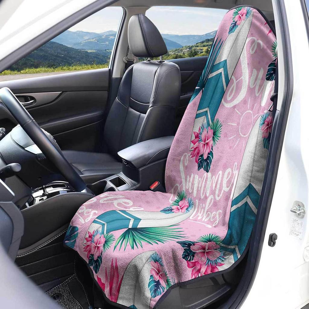 Car Seat Towel Cover - Front Seat Protection for Gym & Exercise, All-Season Universal Fit