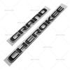 3D ABS Chrome Black Logo Grand Cherokee Emblem Letters Nameplate Car Door Badge Decal For Jeep Grand Cherokee Sticker Accessoies