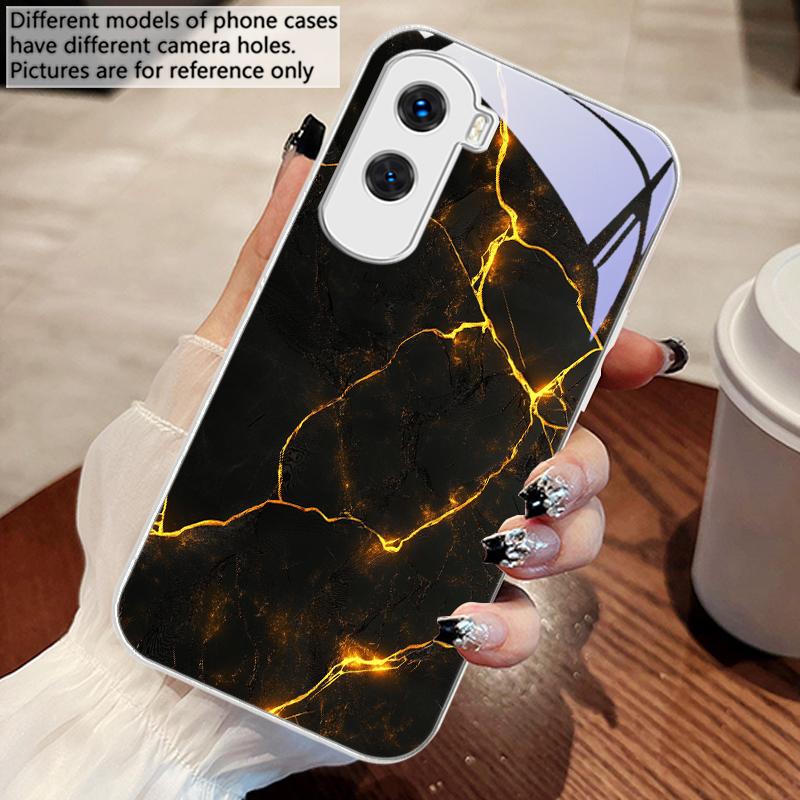 Red lava texture pattern For Honor 30 50 50SE 70 Pro 90 200 200Pro Magic 4 5 7 Lite X9c Smart X50i Plus X9 X30 Glass Phone Case