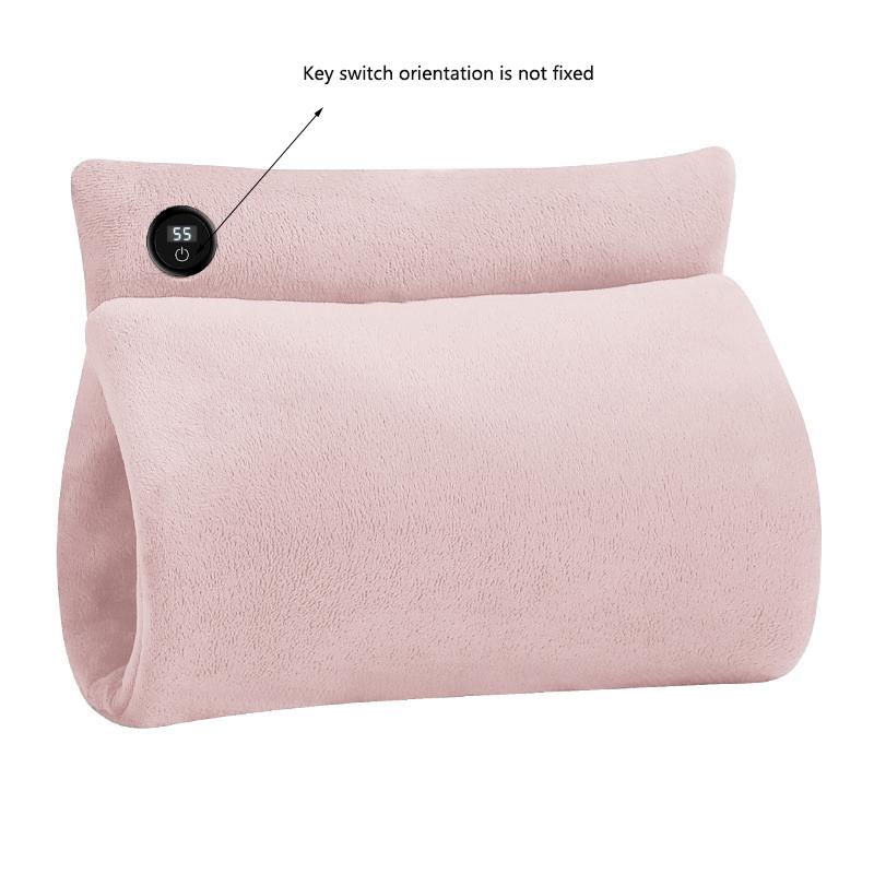 

Цифровая регулировка температуры, интеллектуальная грелка для рук с USB-подключением, подогрев, одеяло из меха чернобурки с постоянной температурой розовый