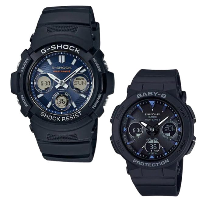 

Casio CASIO Watch G-SHOCK BABY-G Pair Watch Genuine Pair Case Casio Set of 2 AWG-M100SB-2AJF BGA-2500-1AJF Ana-Digi Solar Radio
