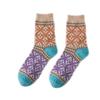 5 Pairs of New Winter Women's Rabbit Ethnic Style Wool Mid Calf Socks