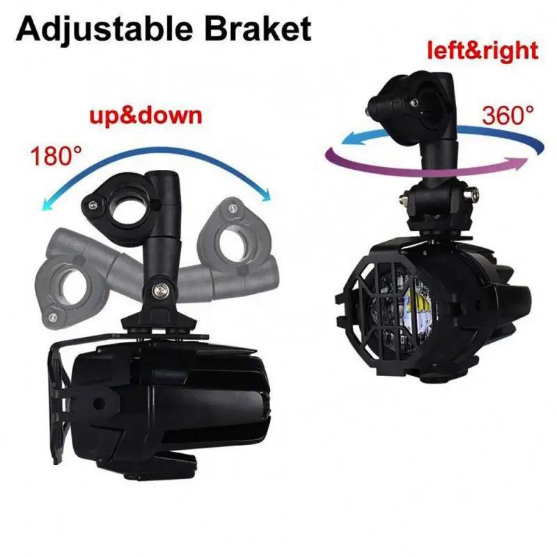 5-Light 40W LED Motorcycle Spotlight for Electric Cars - Ultra Bright External Headlight