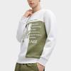 New FILA Sweatshirt Men's White Sand Gray F11M418212F-GY