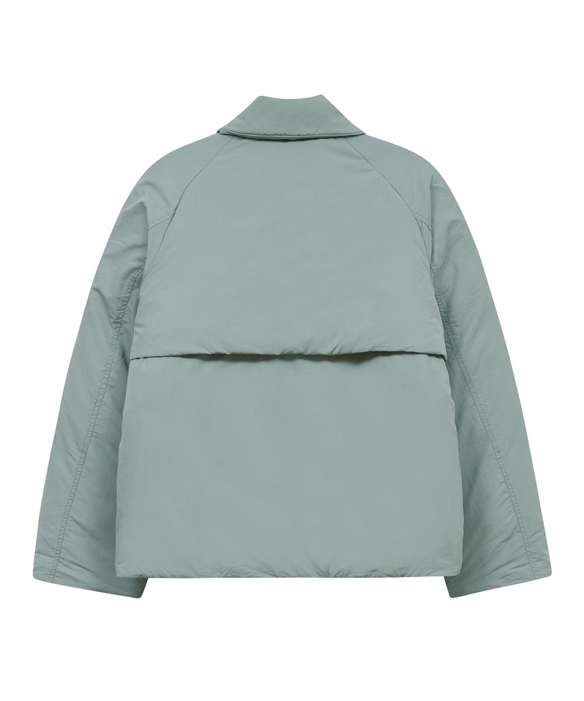 Ironyporno Whiteline 86-Iro299 Padded Collar Raglan Oversized Padded Jacket Mint
