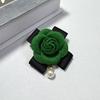 Designer's Rose-Scented Fabric Brooch Camellia Corsages with Elegant Ribbon Fashion Brooches for Women