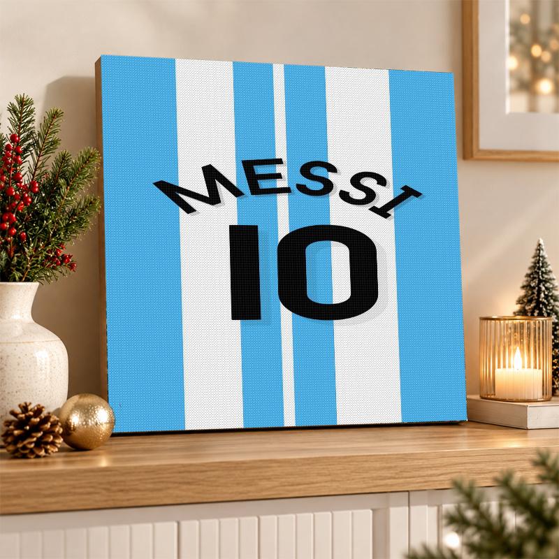 Lionel Messi Diamantmalerei Set 5D Vollbohrer DIY Diamantmosaik Wandkunst Heimdekoration