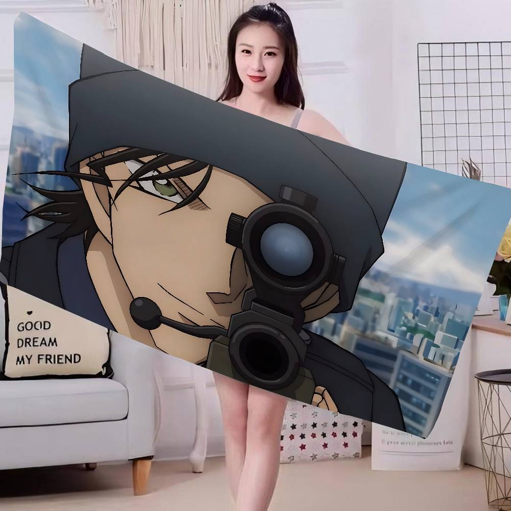 Mystery Detective C-Conan Anime Beach Swimming Towel Soft Absorbent Washcloth Children's Gifts for Kids Travel Camping Gym