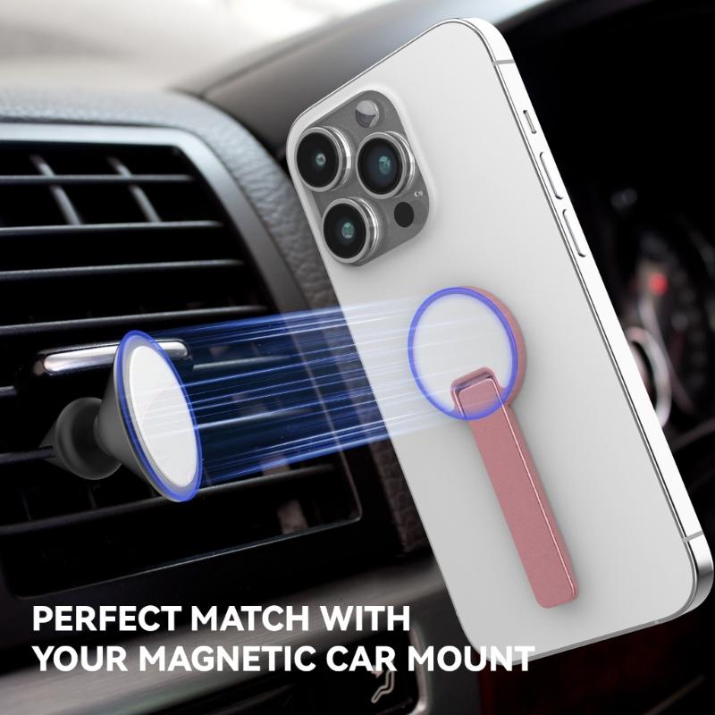 Upgraded Small Phone Stand Holder Small Mirror Design Desktop Phone Stand 360° Rotation 180° Flip Stick Type Design