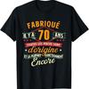 Fatto 70 anni fa Maglietta Scherzo 70° Compleanno Nero S Fino a 5XL