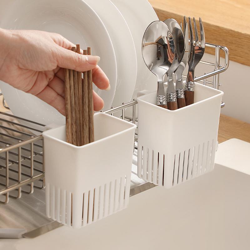Utensil Draining Basket Fast Drying Ventilated PP Cutlery Dryer Holder 1/2 PCS Tableware Organizer for Wet Cutlery