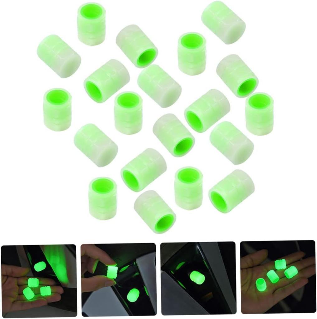 4 ks Svítící ventil na kolo Čepička ventilu pneumatiky Svítící čepička ventilu Motocykl Elektrické auto Vakuový