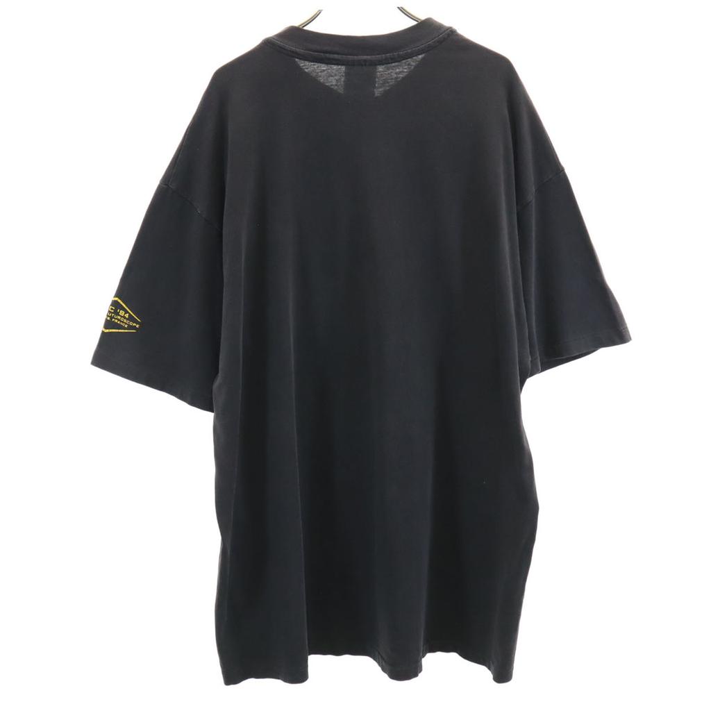 HANES 90s Old USA Made US NAVY Navy DESTINY IN SPACE Short Sleeve T-shirt Men's Used