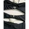 Einfarbige 3D-Blumen Neckholder Rückenfreie Bademode Sexy Einteiliger Badeanzug Damen Bade- Schwimmanzug Tragen Ausgeschnittene Bikinis