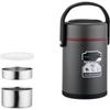 ZISIZ 3-Layer 304 Stainless Steel Insulated Lunch Box