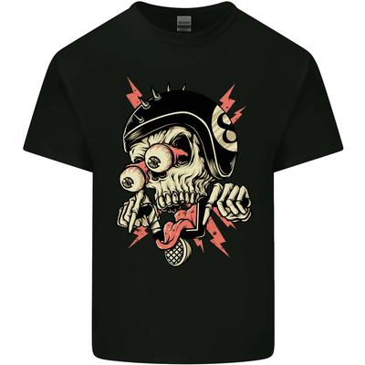 Freaky Biker Skull Motorcycle Motorbike Mens Cotton T-Shirt Tee Top Unisex T-Shirt
