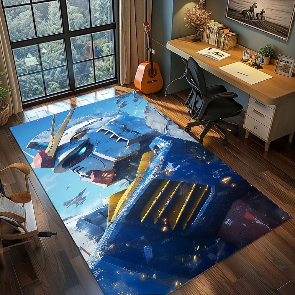 Gundam Exia Carpet for Living Room Bedroom Home Decor Cool Movie Mat Play Floor Mat