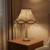 European Regal Lighting Design Shade Retro Beaded Textile Lampshade Handcrafted Look Vintage