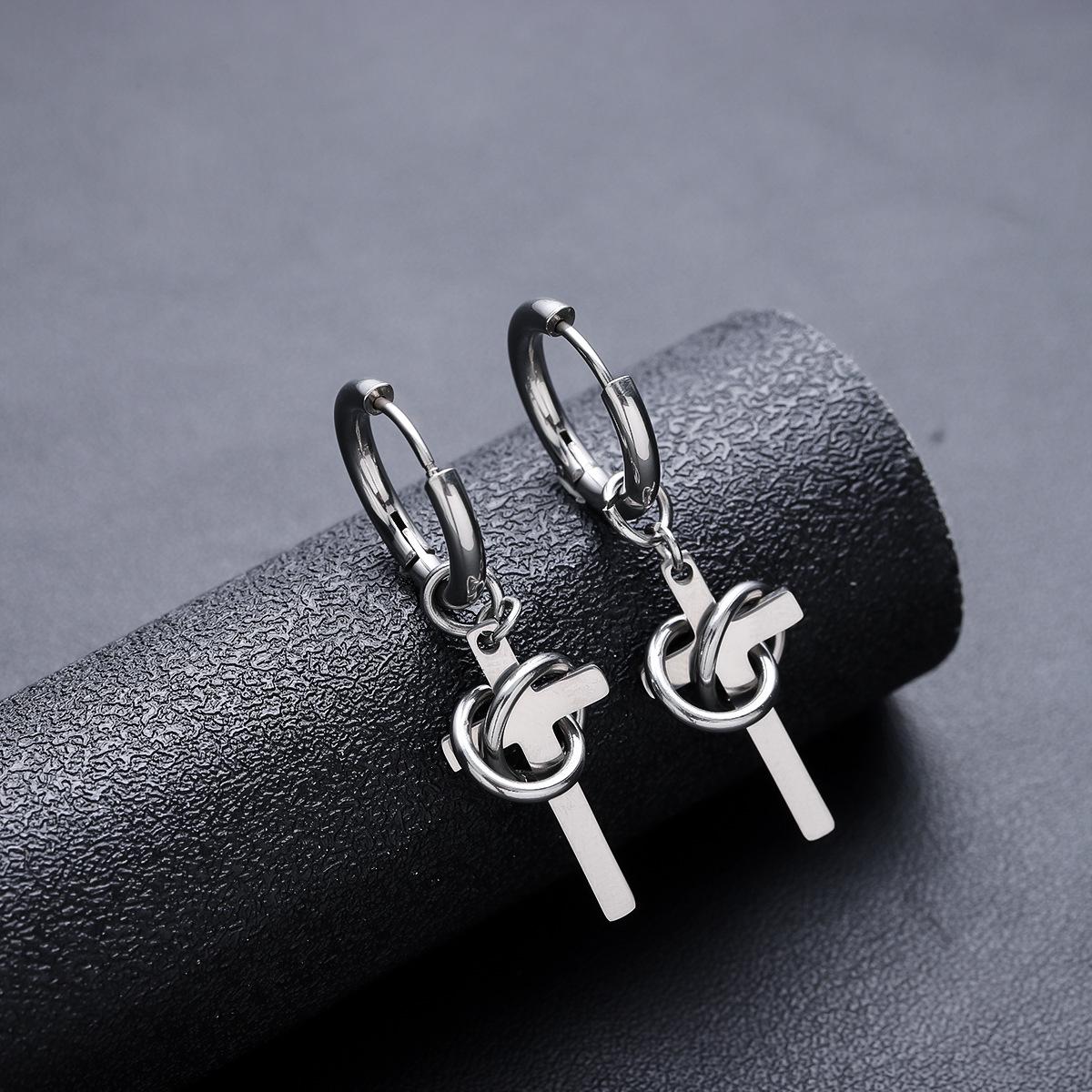 

Men s & Women s Luxury Cross Earrings - High-End Niche Design, Cool Versatile Style Jewelry Accessories
