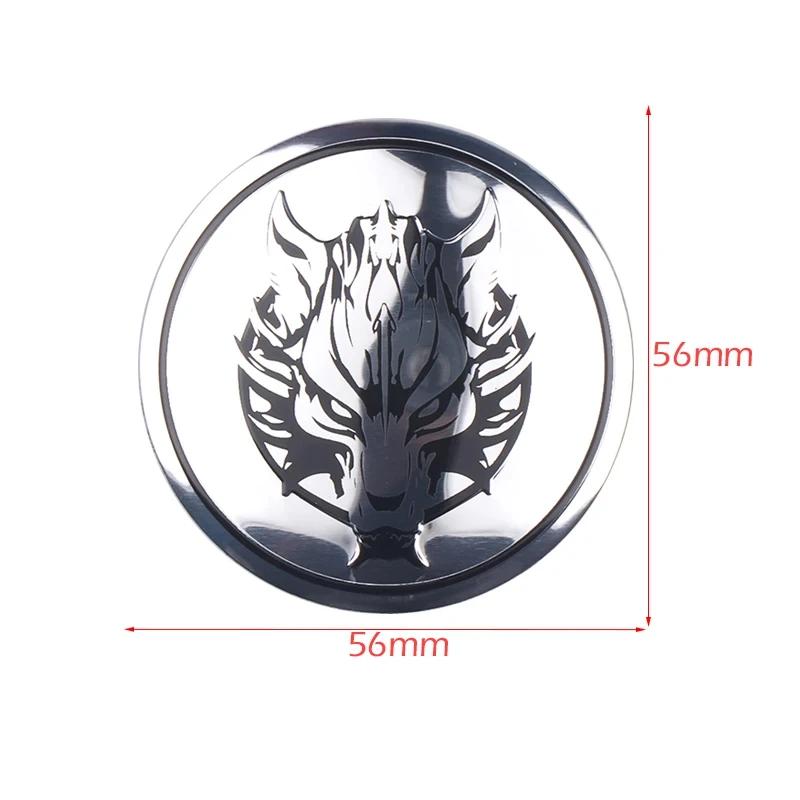4Pcs 56mm Wolf Dragon Emblem Car Wheel Center Hub Cap Stickers Rim Cover Badge for HONDA TOYOTA BMW KIA Chevrolet FORD LEXUS