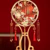 Double-Sided Two-Color Bridal DIY Fan Kit for Chinese Wedding Xiuhe Dress