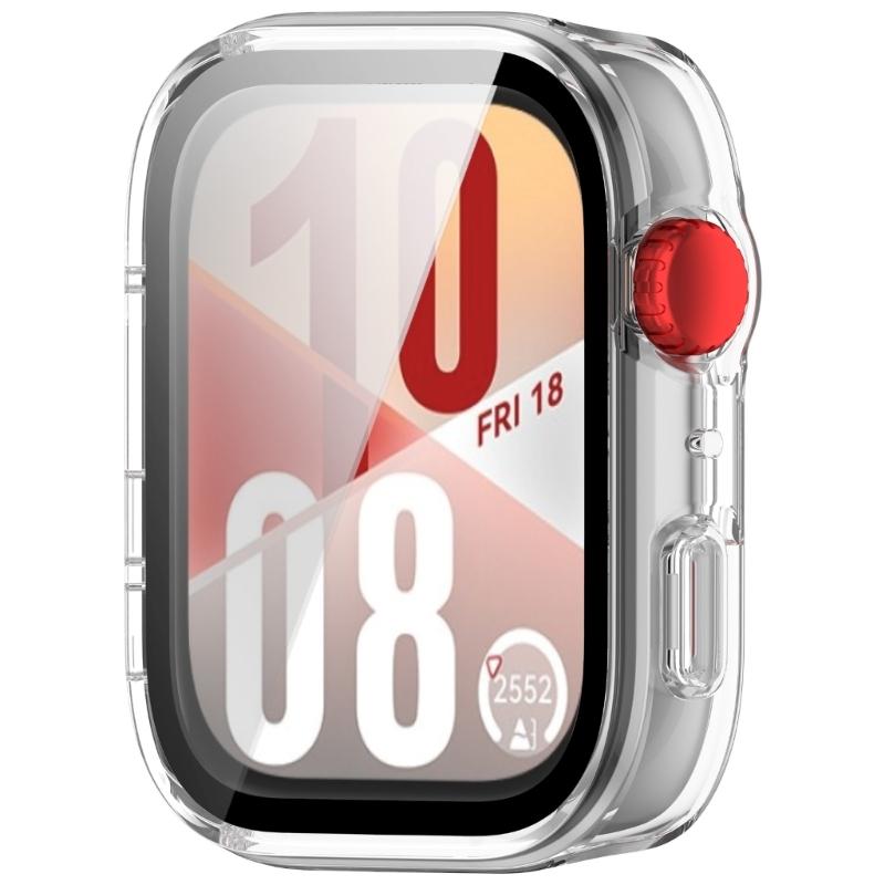 Scratch Resistant Case Skin For Watch Fit 4 Waterproof Screen Protector Shell Smartwatch Housing PC Glass Antidust Cover