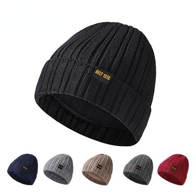 Warm Winter Hat Women Men Thick Knitted Beanies Hat Windproof Hiking Cycling Skullies Beanies Thermal Hedging Caps