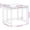 VidaXL Tabourets de jardin avec coussins 4pcs blanc acier et textilène, siège de jardin, tabouret d'extérieur, siège cube, 4008591
