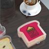 Toast Shaped Portable Lunch Box With Lid Toast Bread Sandwich Box Kitchen Outdoor Picnic Large-Capacity Bento Box