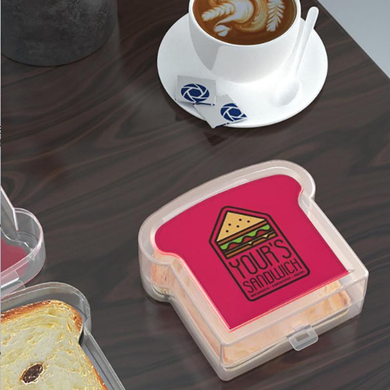 Toast Shaped Portable Lunch Box With Lid Toast Bread Sandwich Box Kitchen Outdoor Picnic Large-Capacity Bento Box