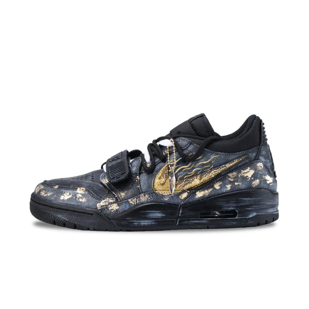 Jordan Air Jordan Legacy 312 Night Flame Iridescent Slip Resistant Abrasion Resistant Low top Vintage Basketball Shoes IQ9784-001(Team626-)