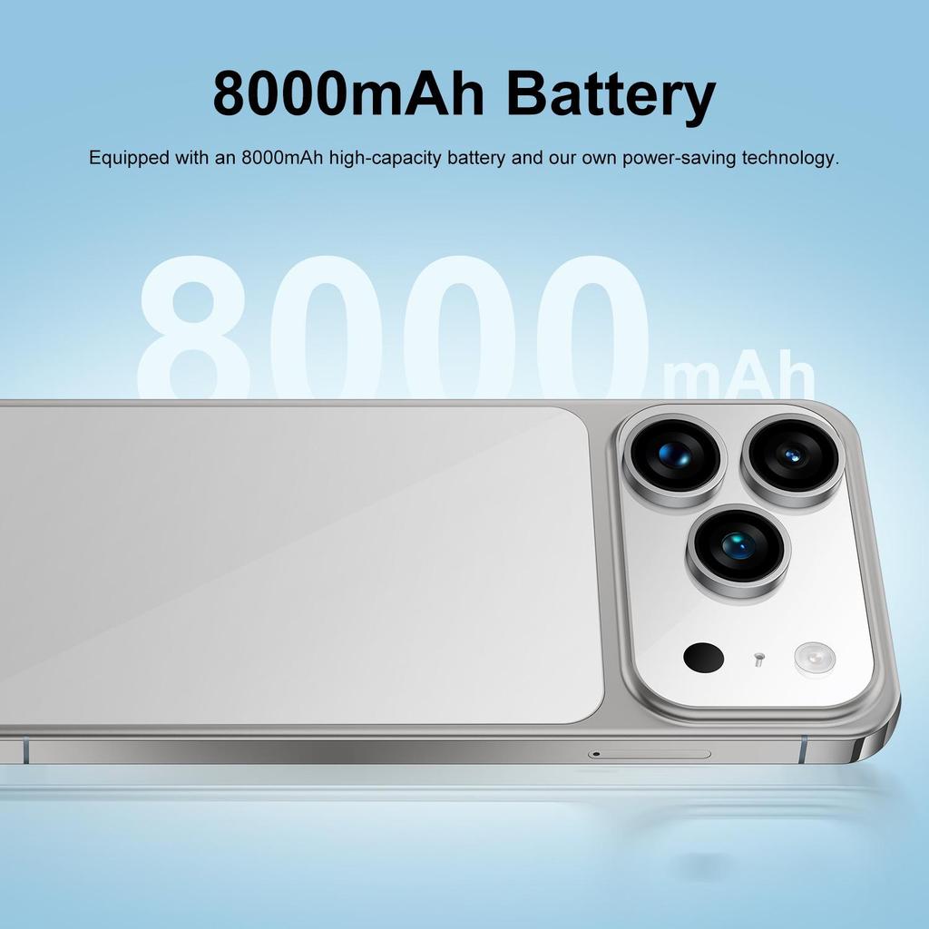 Smartphone A17 Pro Max: 7.3-inch Android, 16GB RAM + 1TB ROM