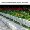 10pcs Imitation stone fence, garden simulation guardrail, plastic splicing fence, garden grassland fence, outdoor lawn supplies