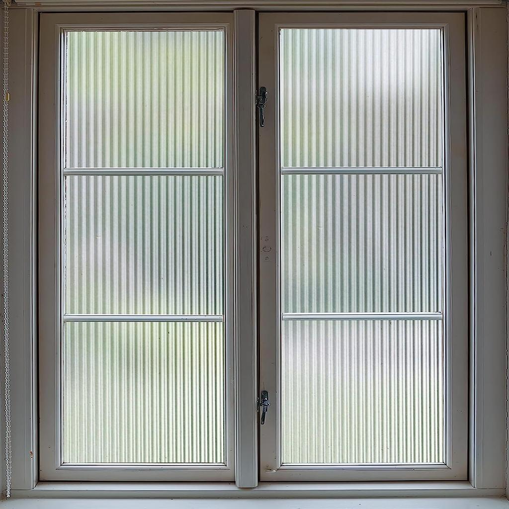 Frosted Window Privacy Film Heat Control UV Blocking Static Cling Non-Adhesive Reusable Door Coverings for Bathroom Home Office