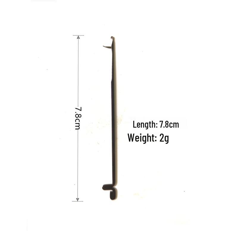 Three-Way Crochet Hook  Bead Stringer with Wooden  Plastic Handles