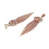 Jewellery Gifts Stylish Latest Western Ear Rings Gold Plated Crystal Handmade Tassel Long Earrings