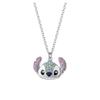 Children's Cartoon Stitch Inlaid Diamond Earrings & Necklace Set