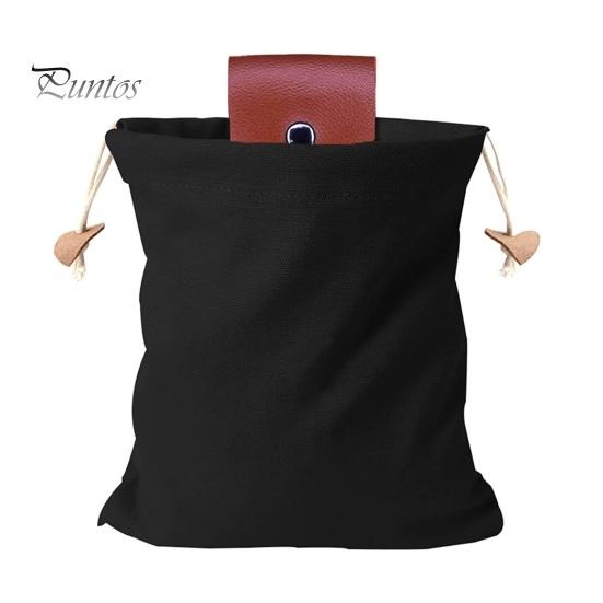 Hands Free Picking Sack Collapsible Foraging Bag with Belt, Canvas And PU Leather Waist Outdoor Farm Gear Pouch, Adjustable for Fruits Vegetables