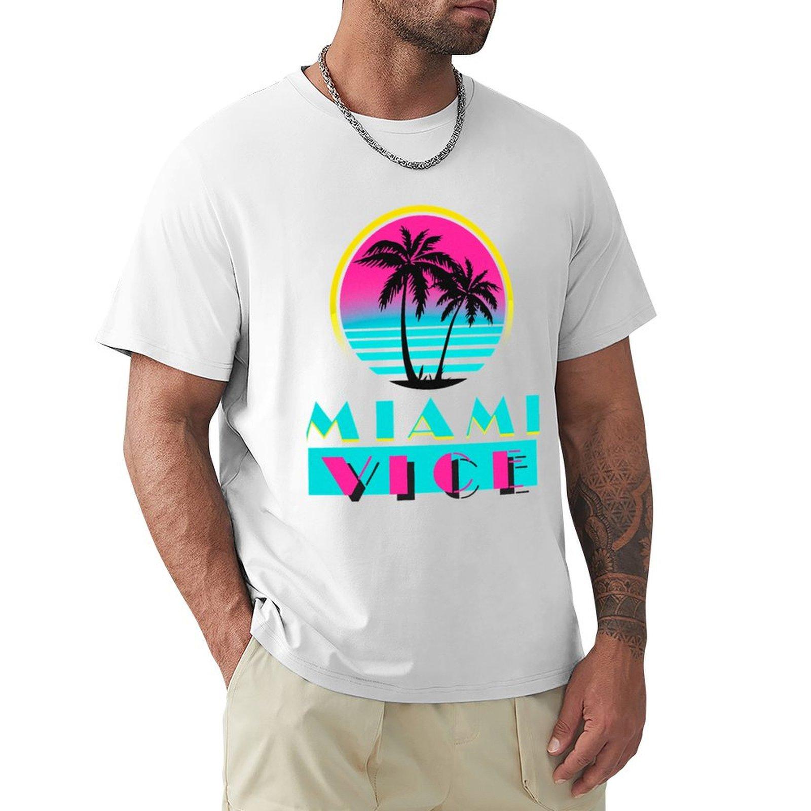 Miami Vice Tshirt Casual Everyday Short Sleeve Tshirt S