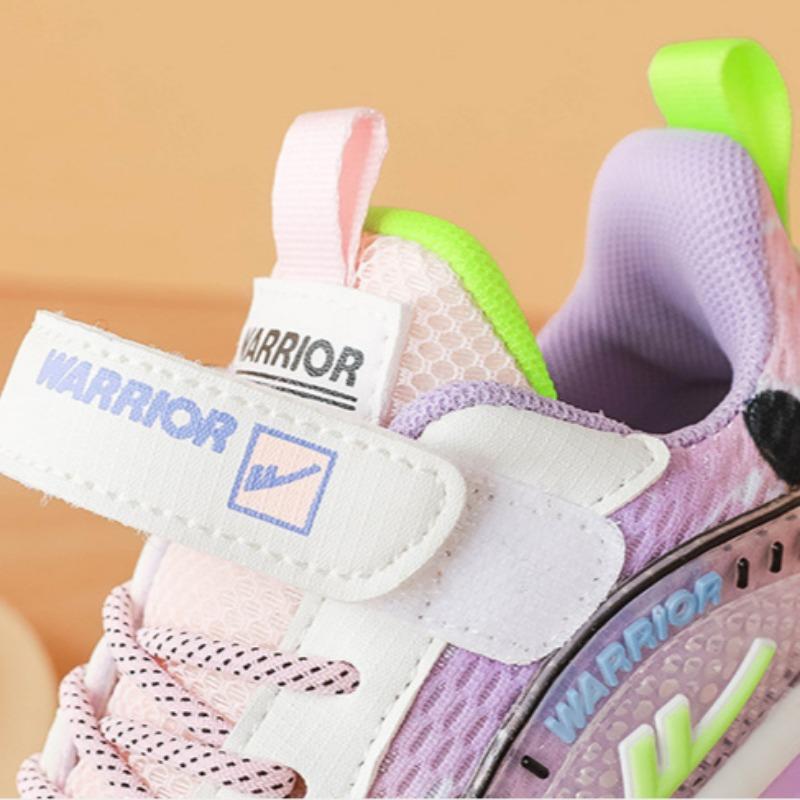 WARRIOR Children's Sports Shoes Spring and Autumn Boys' Shoes Girls' Casual Shoes Mesh Breathable