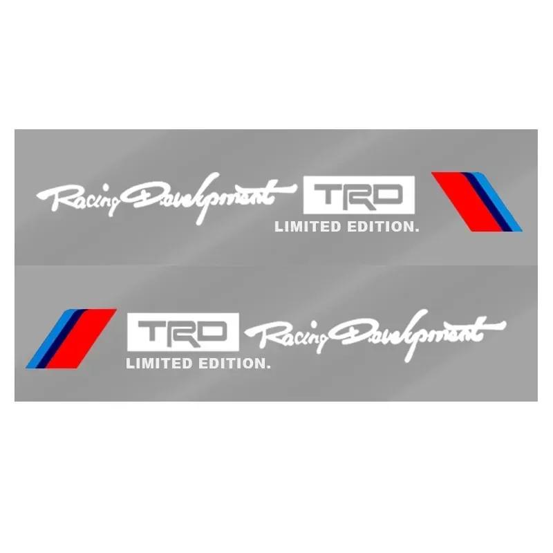 

2 шт. Наклейки для украшения кузова автомобиля, Персонализированные спортивные наклейки на двери для Toyota Trd C-hr Prado Rav4 Yaris Hilux Prius Avensis Corolla