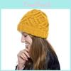 Trendy Autumn Winter Knitted Hat For Women Featuring Unique Check Pattern In Multiple Colors