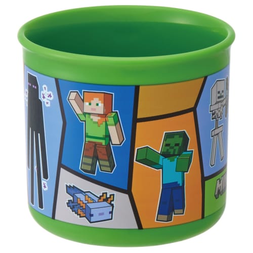 Skater Kids' Plastic Lunch Cup, 200ml, Dishwasher Safe, Made in Japan, Minecraft 25, Minecraft Boys (KE4AAG-A)