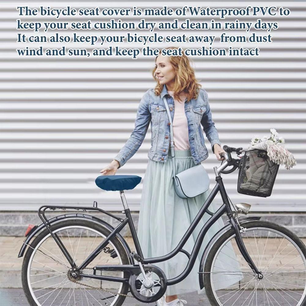 Washable Bicycle Saddle Rain Cover Dust-proof Bicycle Seat Cushion  Protective Guard